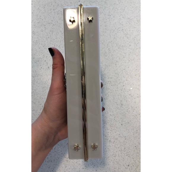 Charlotte Olympia Gray Zodiac Aquarius Box Clutch *NEEDS REPAIR* - Picture 6 of 8